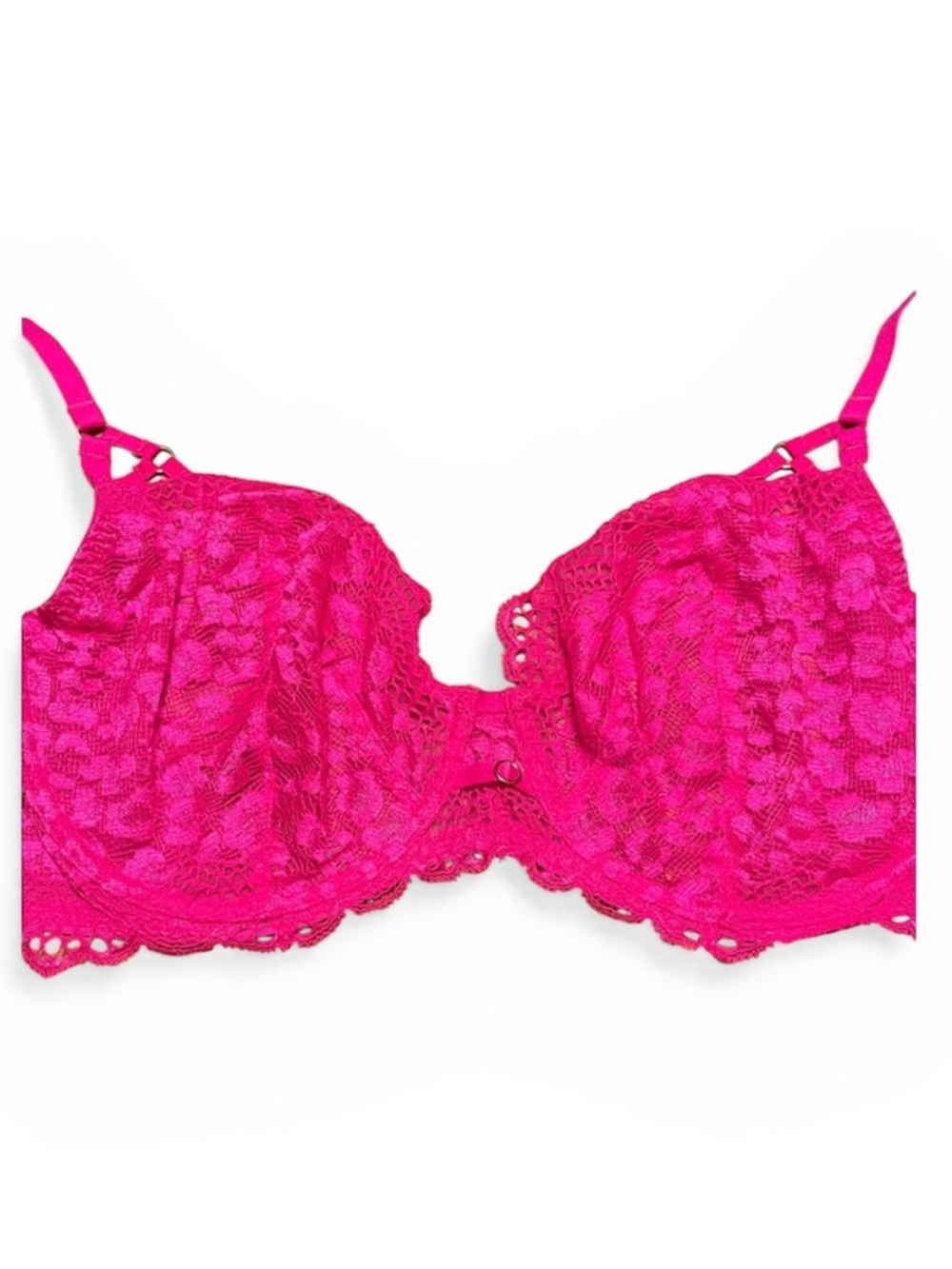 La SENZA Floral Lace Bra - Hot pink 38dd NWOT